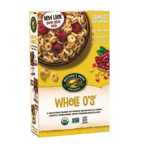 Nature\'s Path Organic Whole O\'s Low Fat Gluten Free Cereal 325g