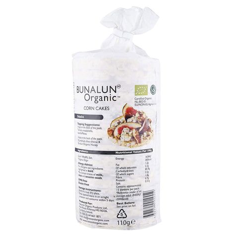 Bunalun Organic Corn Cakes 110g