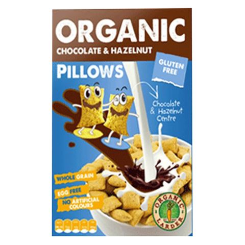 Organic Larder Chocolate And Hazelnut Pillows 300g