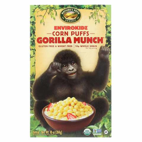 Natures Path Cereal Gorilla Munch Corn Puffs 284g