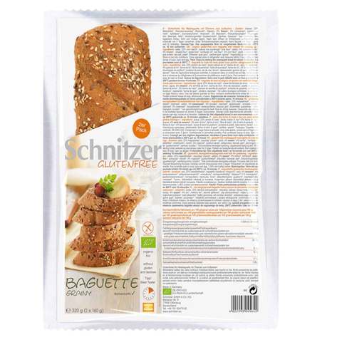 Schnitzer Organic Baguette Grainy 320g