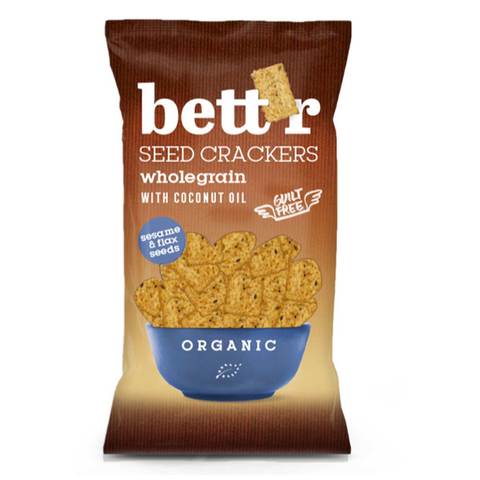bett\'r Wholegrain Seed Crackers With Coconut Oil 150g