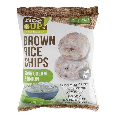 Rice Up! Sour Cream and Onion Brown Rice Chips 60g