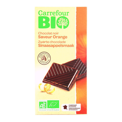 Carrefour Bio Organic Dark Chocolate Orange 100g
