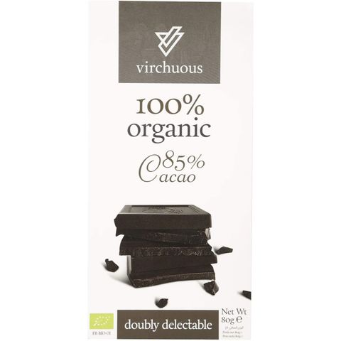 Virchuous Organic Dark 85% Choc 80g