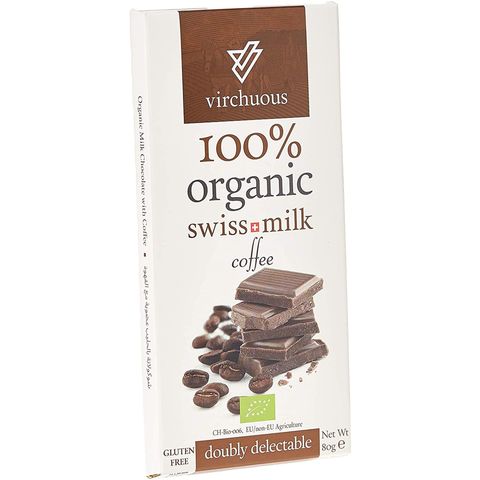 Virchuous Organic Coffee Flavored Swiss Choclate 80g