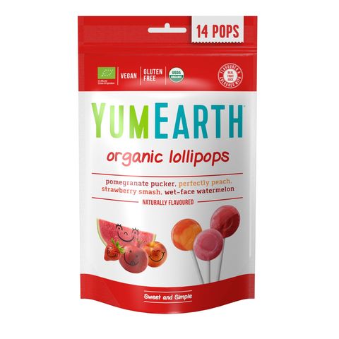 Yum Earth Organic Fruit Pops 14 Pcs 85g