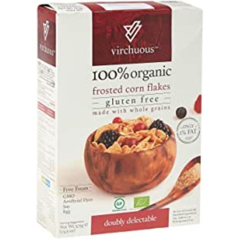 Virchuous Organic Frosted Corn Flakes 375g