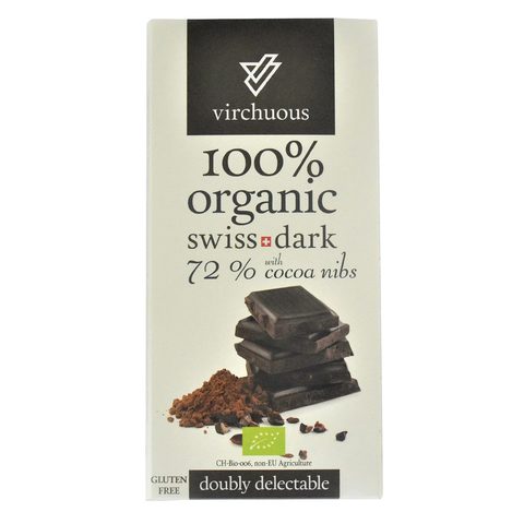 Virchuous Organic Swiss Dark with Cocoa 80g