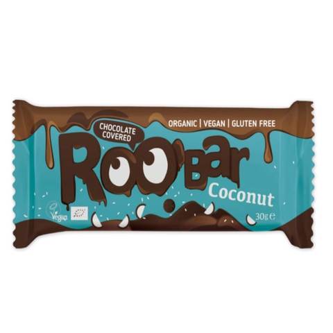Roo\'Bar Chocolate Coated Coconut Bar 30g