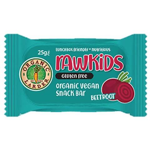 Organic Larder Rawkids Organic Vegan Snack Bar Beetroot 25g