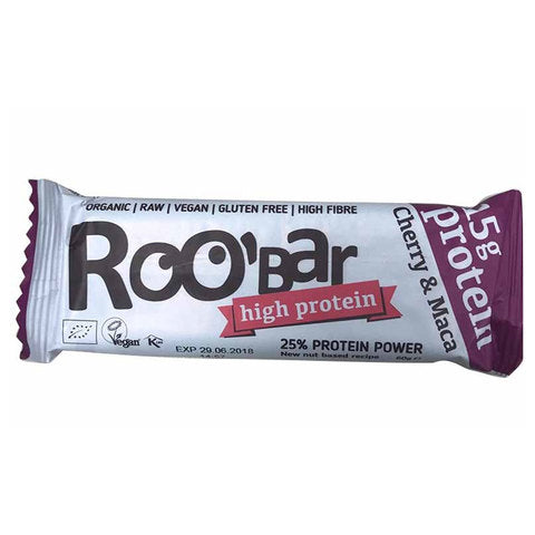 Roo\'Bar High Protein Cheery and Maca 60g