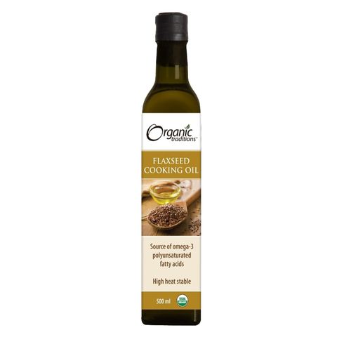 Organic Tradition Flaxseed Cooking Oil 481g