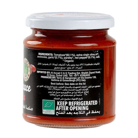 Organic Larder Tomato Sauce Arrabbiata 300g