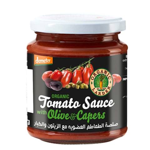 Organic Larder Tomato Sauce with Olive and Capers 300g