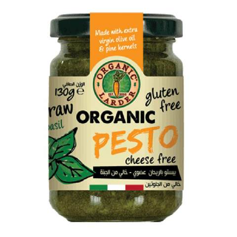 Organic Larder Organic Chesse Free Pesto 130g