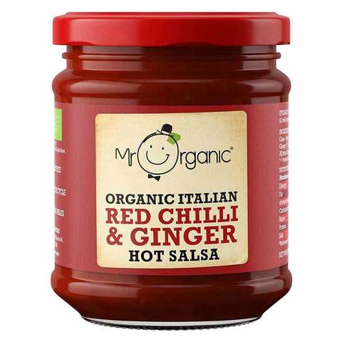 Mr.Organic Hot Chilli And Ginger Salsa 200g