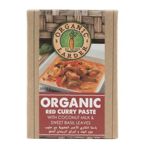 Organic Larder Organic Red Curry Paste 100g