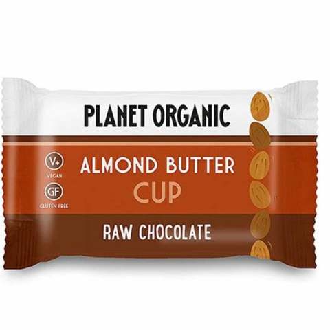Planet Organic Raw Chocolate Cup Almond Butter 25g