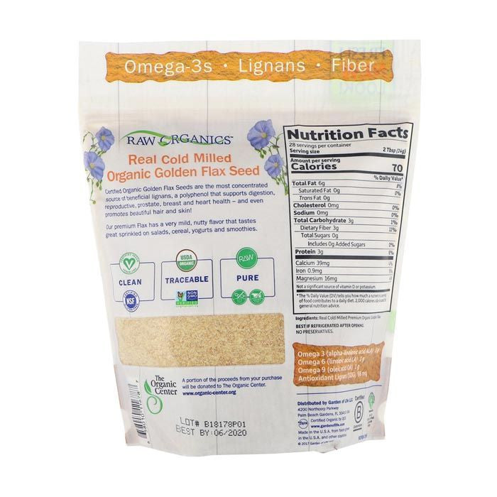 Garden of Life Raw Organics - Organic Ground Flax Seeds 14 Oz
