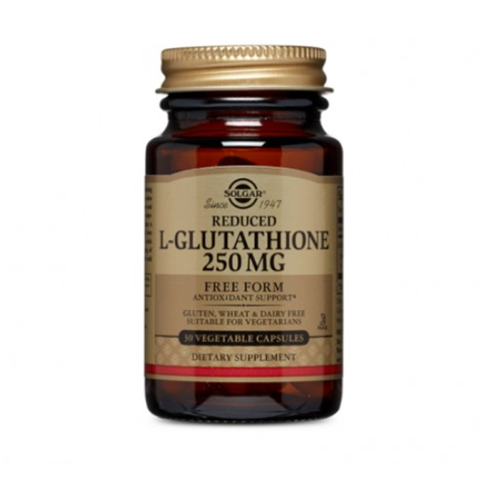 Solgar L Glutathione 250 mg Vegetable Capsules 30's