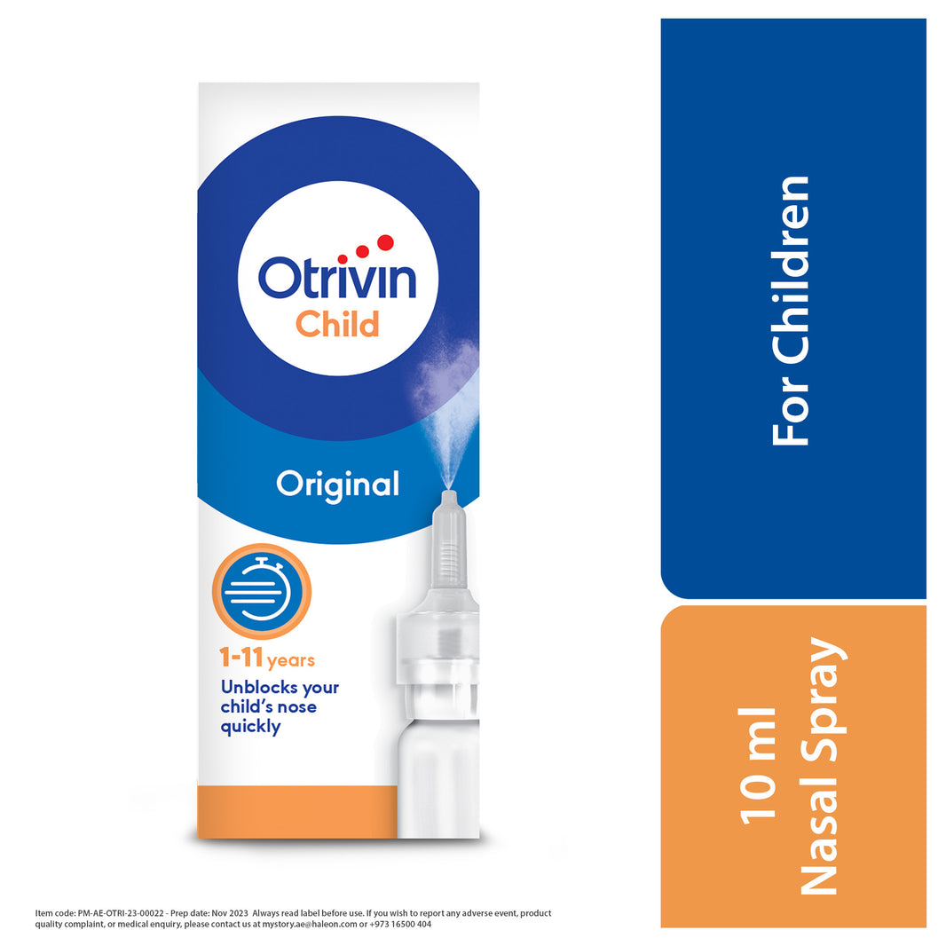 Otrivin 0.05% Child Nasal Decongestant Spray, 10ml