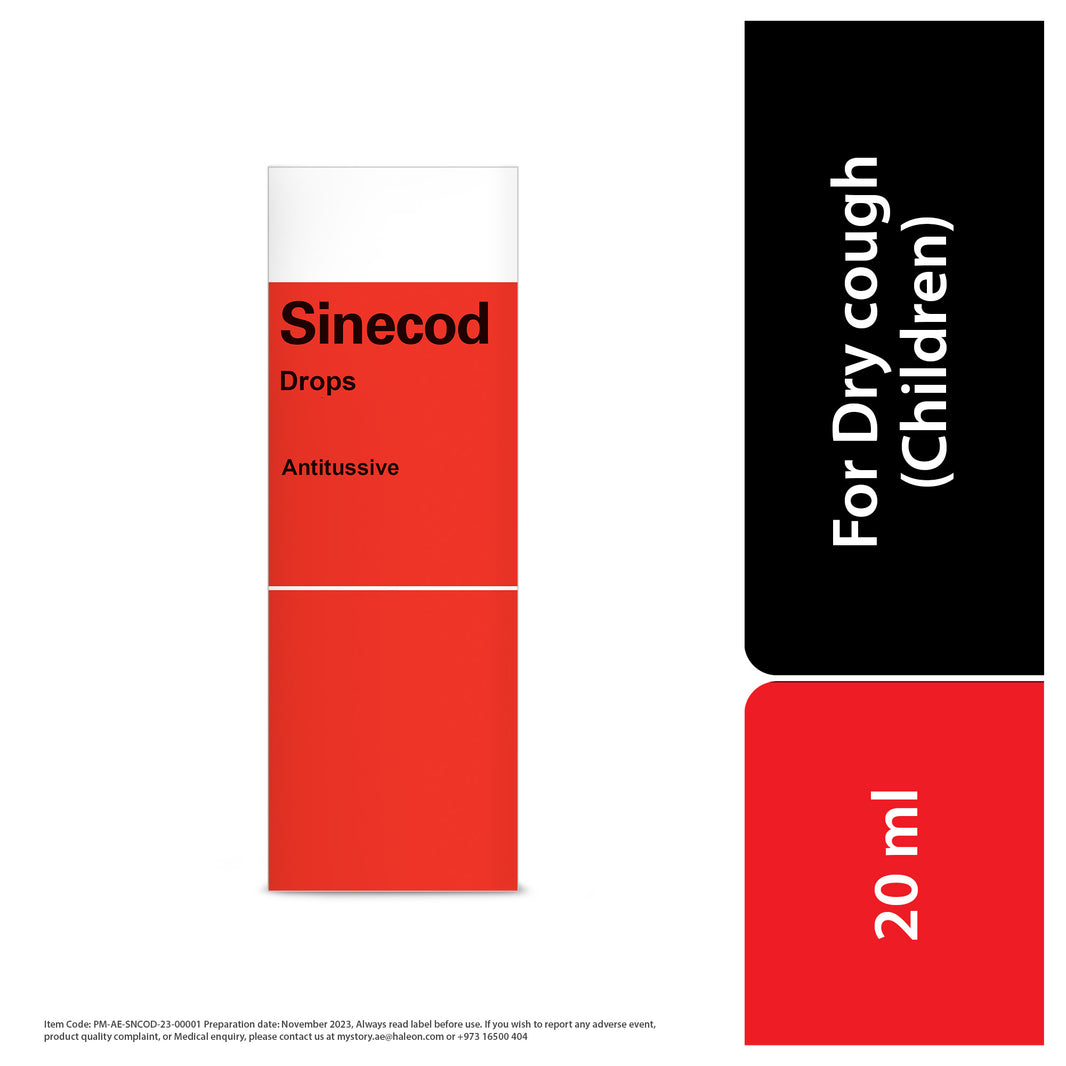 Sinecod Drops - For Dry Cough in children 20ml