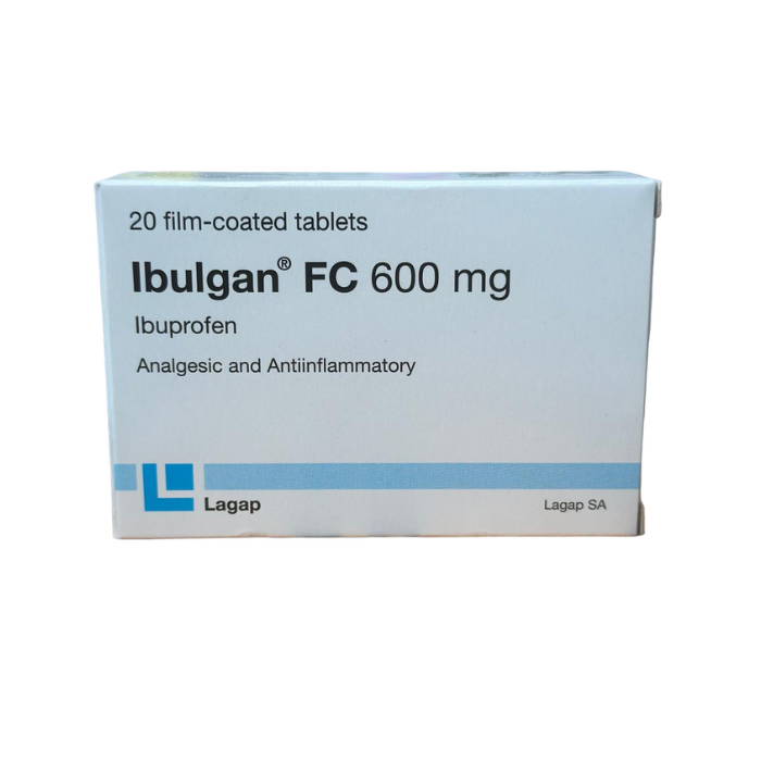 Ibulgan Fc 600mg 20s Tab (2 B Listers X 10s)