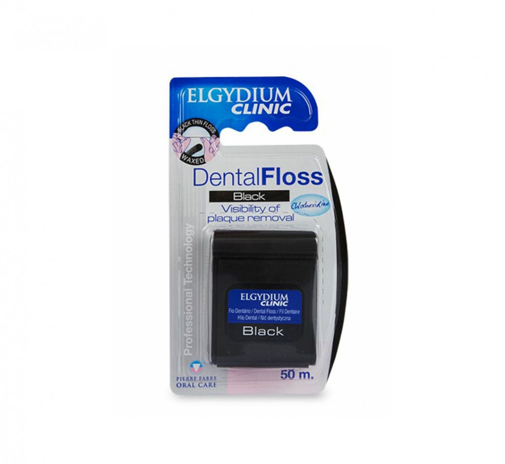 Elgydium Clinic Dental Floss Black 50m
