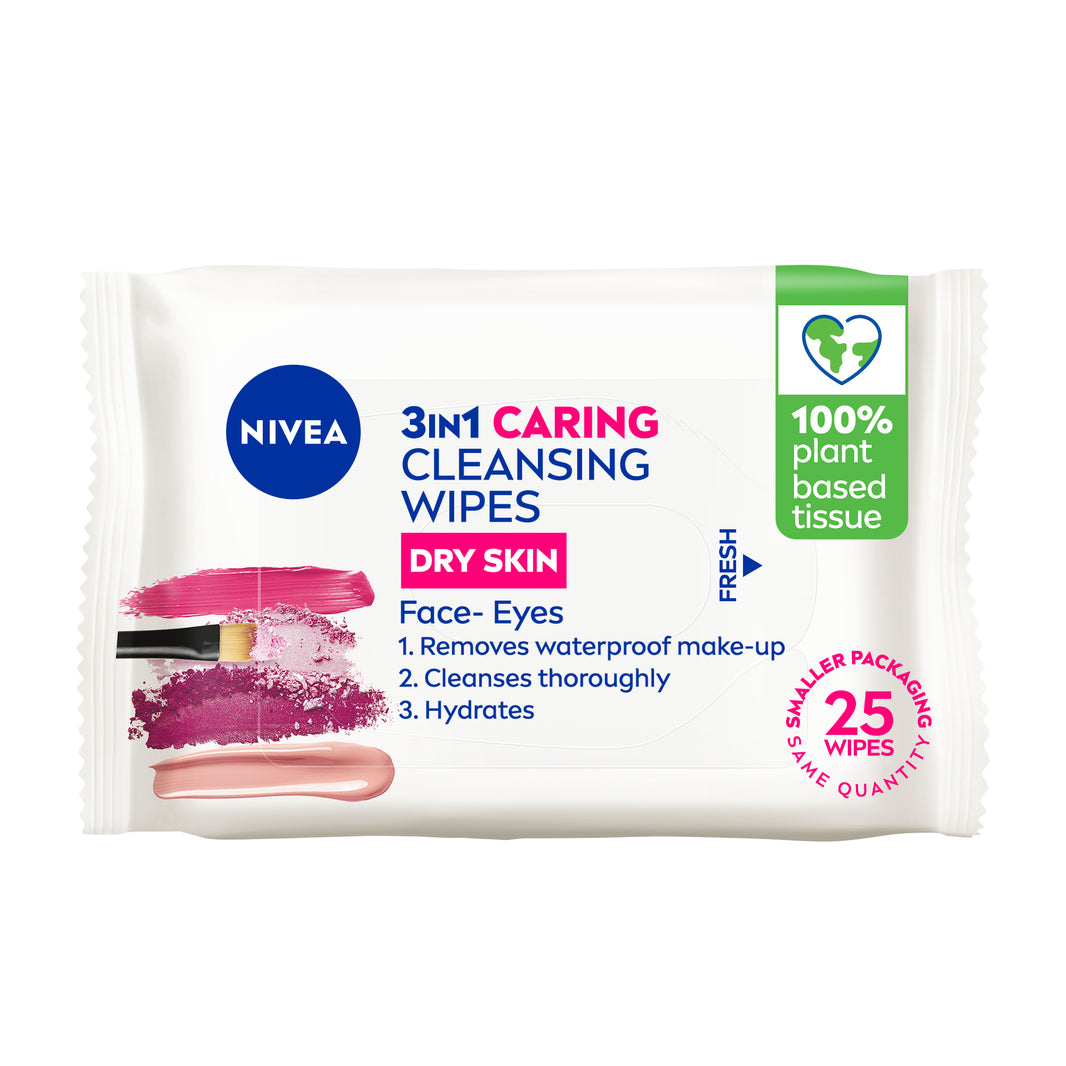 Nivea 3-in-1 Gentle Cleansing Face Wipes 25s