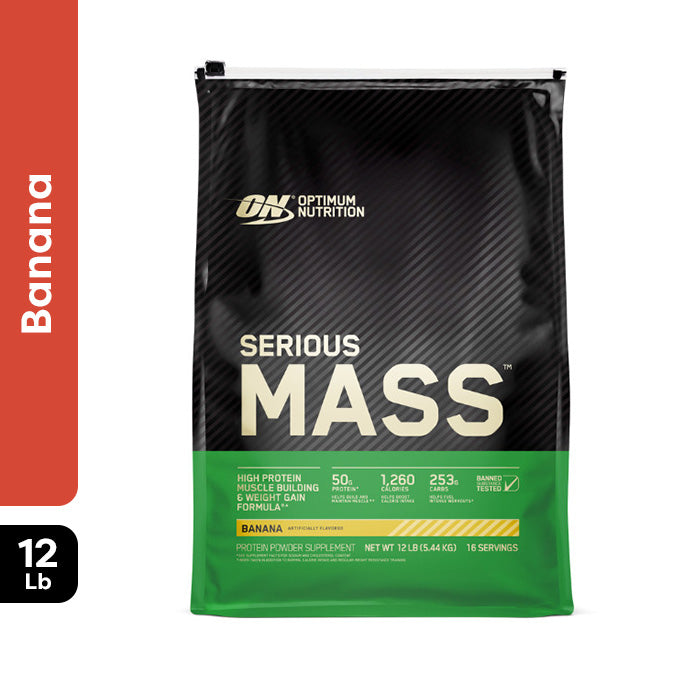 Optimum Nutrition Serious Mass Banana 12 Lb
