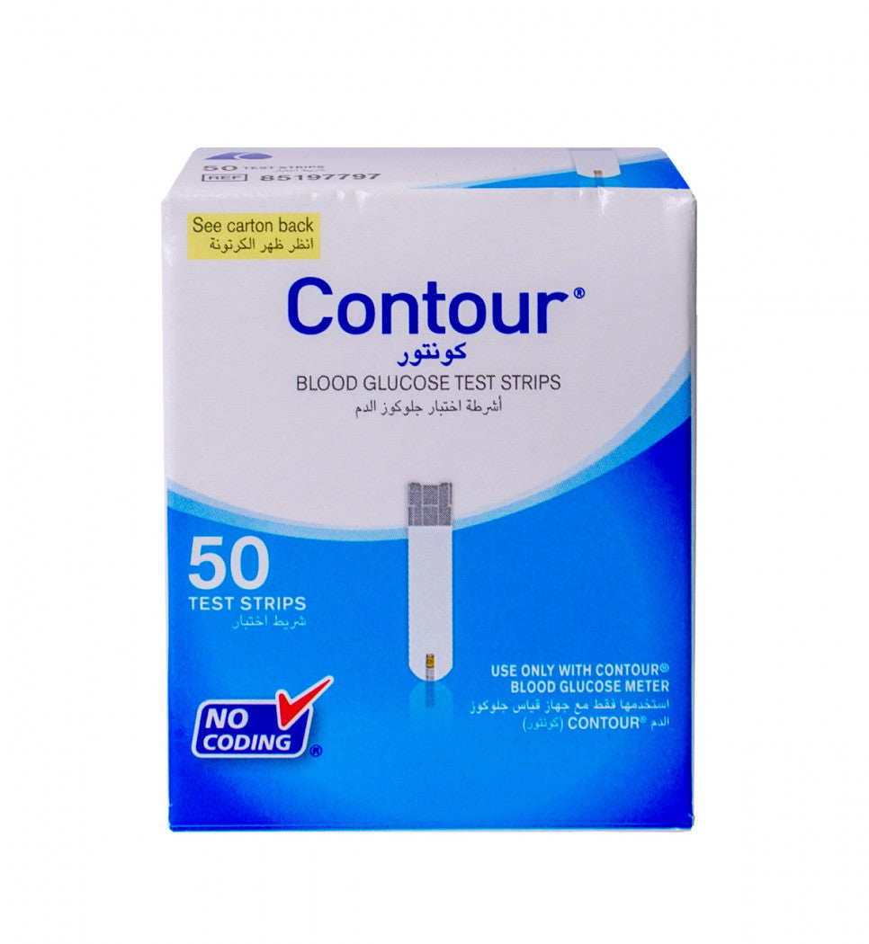 Ascensia Contour Blood Glucose Test Strips 50s
