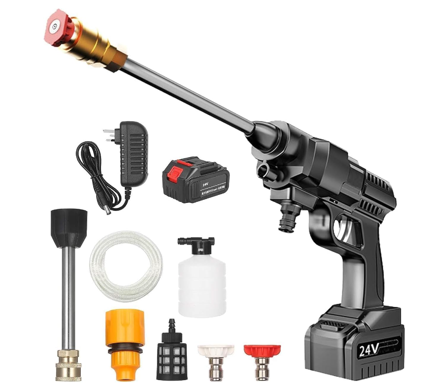 24V Cordless Portable Washer Electric High Pressure Cleaner Machine