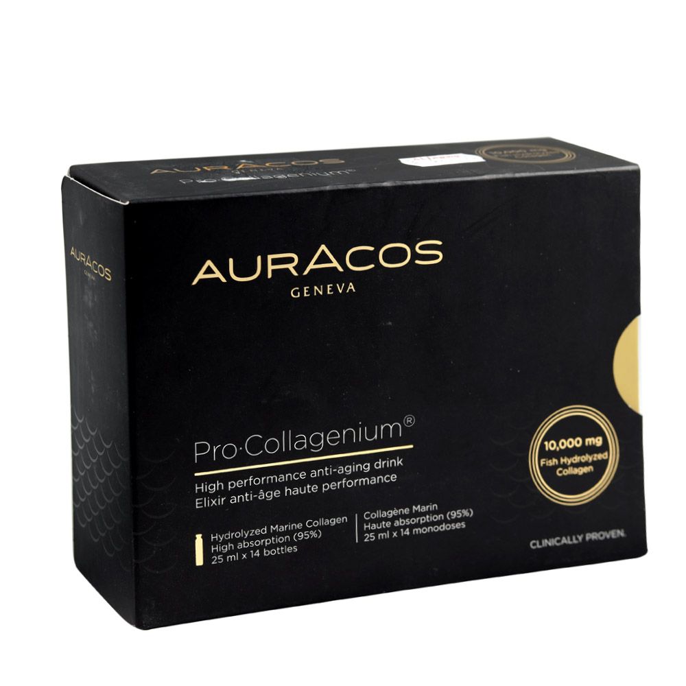 Auracos Fish Hydrolyzed Collagen 10000mg (25ml X 14 Bottle) 350ml
