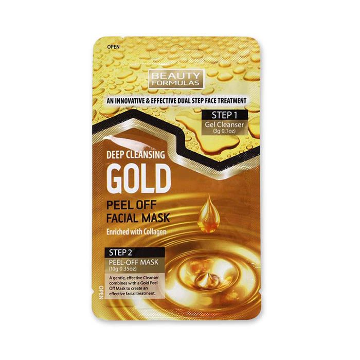 Beauty Formulas Gold Dual Step Facial Peel Off Mask 3 g+ 10 g
