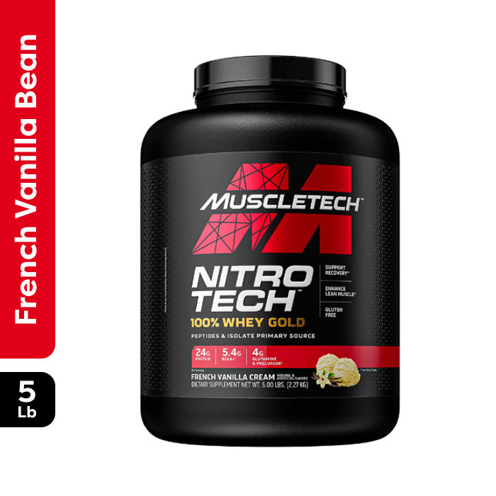 Muscle Tech Nitro Tech Performance Series 100% Whey Gold French Vanilla 5LB