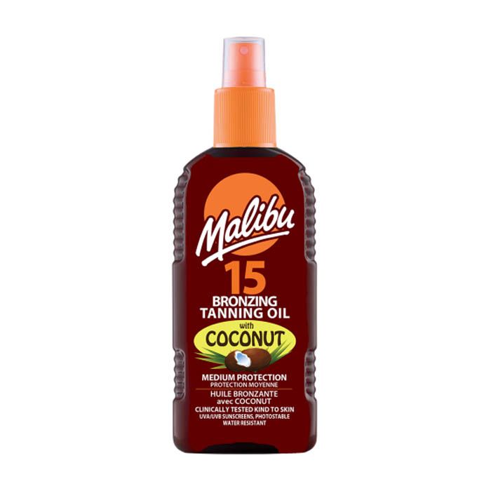 Malibu SPF 15 Bronzing Tanning Oil With Coconut 200ml