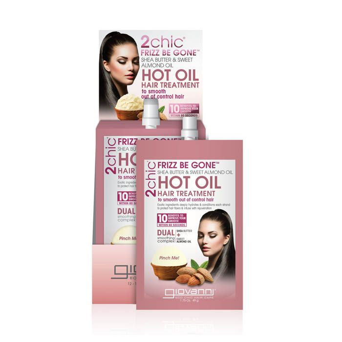 Giovanni 2Chic Frizz Be Gone Hot Oil Hair Treatment 12 x 49 g