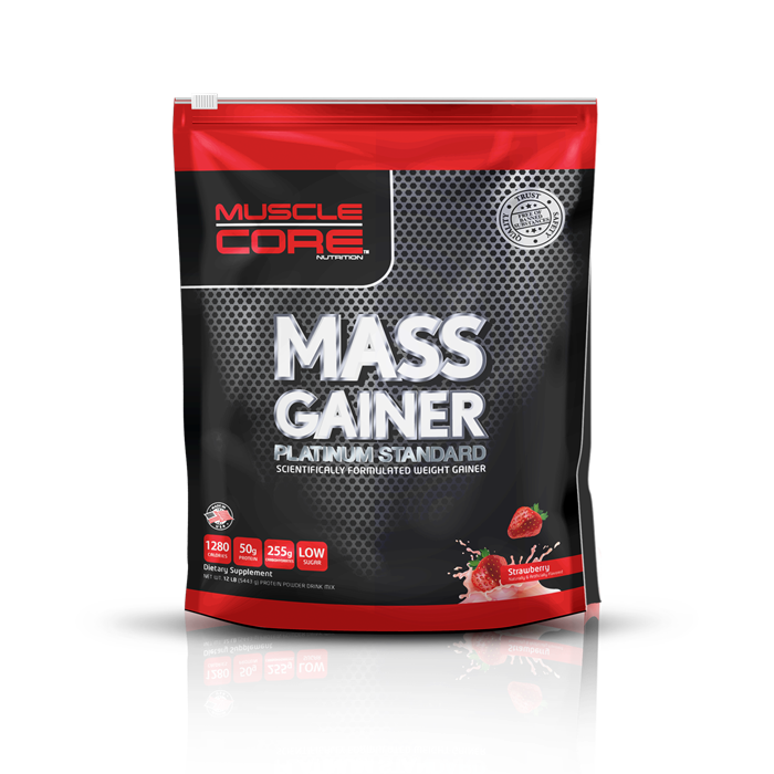 Muscle Core Mass Gainer Strawberry 12 Lb