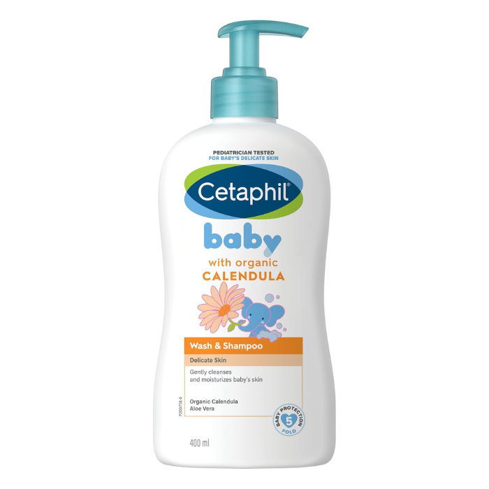 Cetaphil Baby Wash And Shampoo With Organic Calendula 400ml