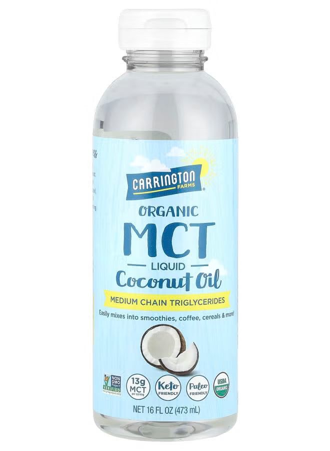 Organic MCT Liquid Coconut Oil 16 fl oz (473 ml)