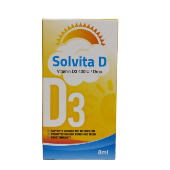 Solvita D Oral Drops 8ml Bottle