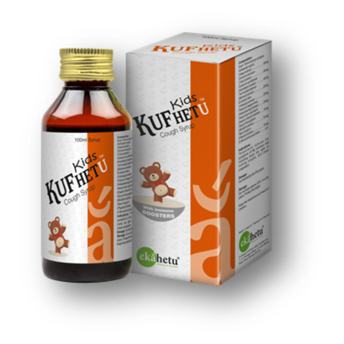 Kufhetu Kids 192mg/10ml Herbal Cough Syrup 200ml Bot