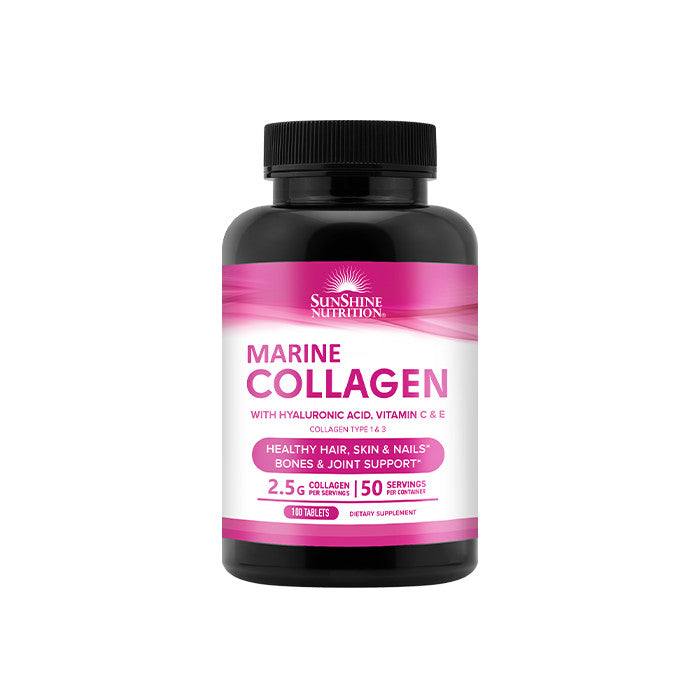 Sunshine Nutrition Marine Collagen With Vitamin C&E 100 Tabs
