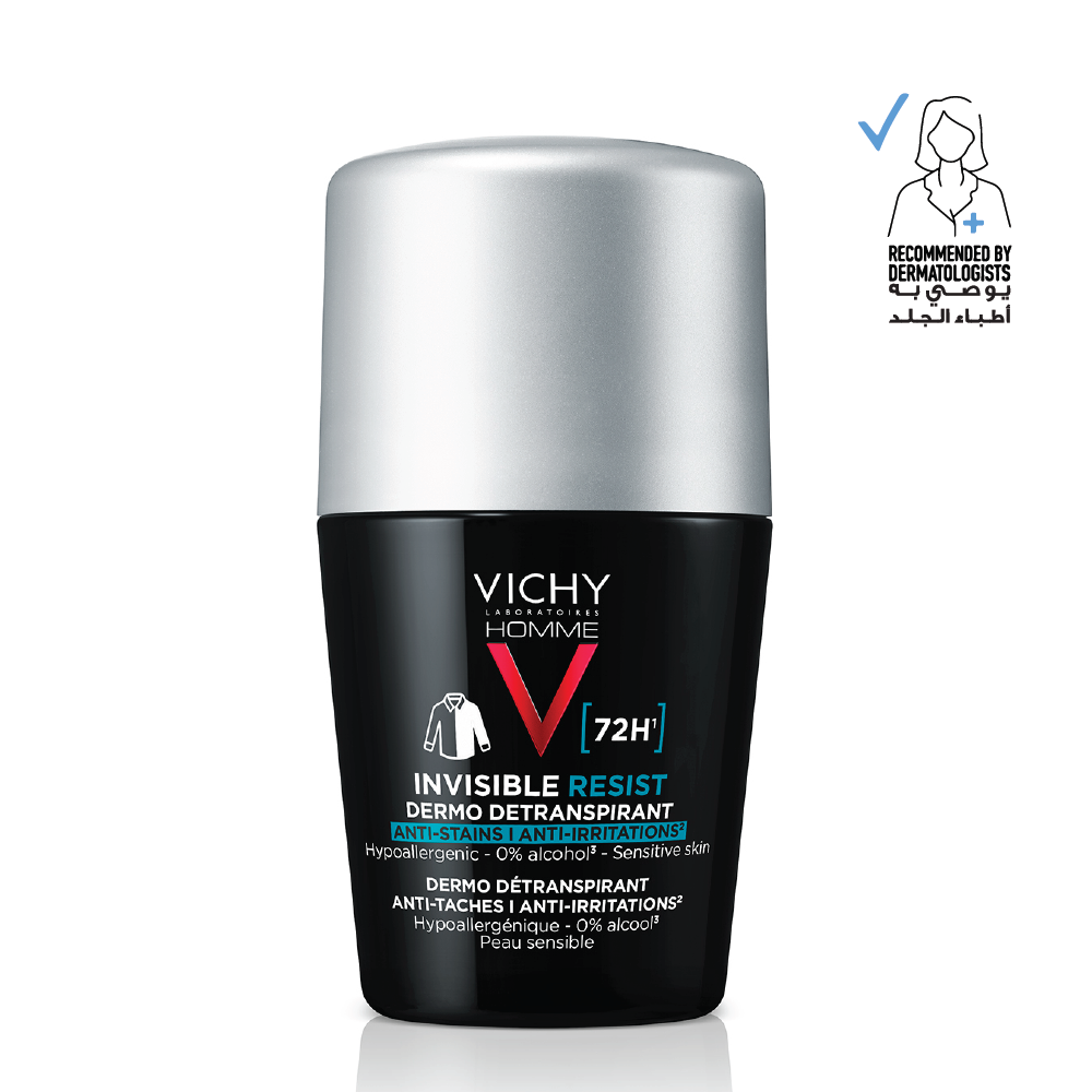Vichy 72HR Invisible Resist Deodorant Roll-On Men 50ML