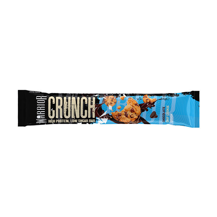 Warrior Crunch Chocolate Chip Cookie Dough 12 x 64g Bars