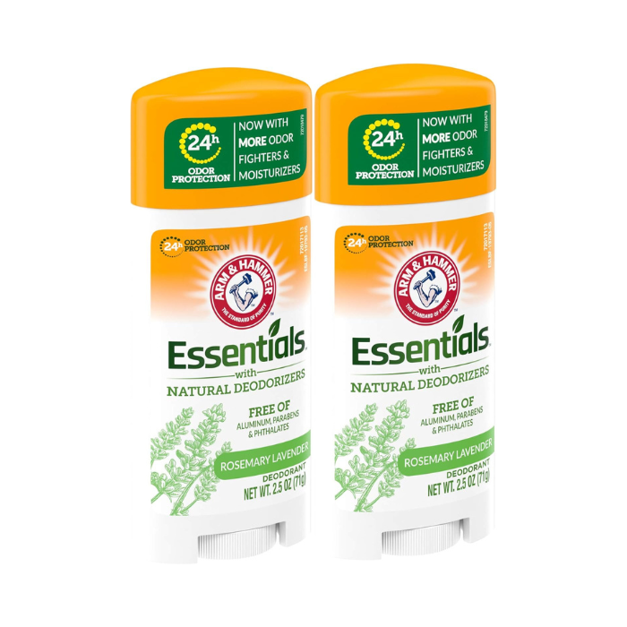 Arm and Hammer Essentials Deo Stick Fresh Rosemary Lavender 71g Twin Pack Promo