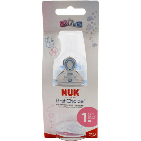 NUK First Choice + Blue PP Bottle with Teat 150ml