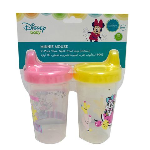 Disney - Baby Sippy Cup, 12 Months+, 300Ml, Pack Of 2 - Minnie Mouse