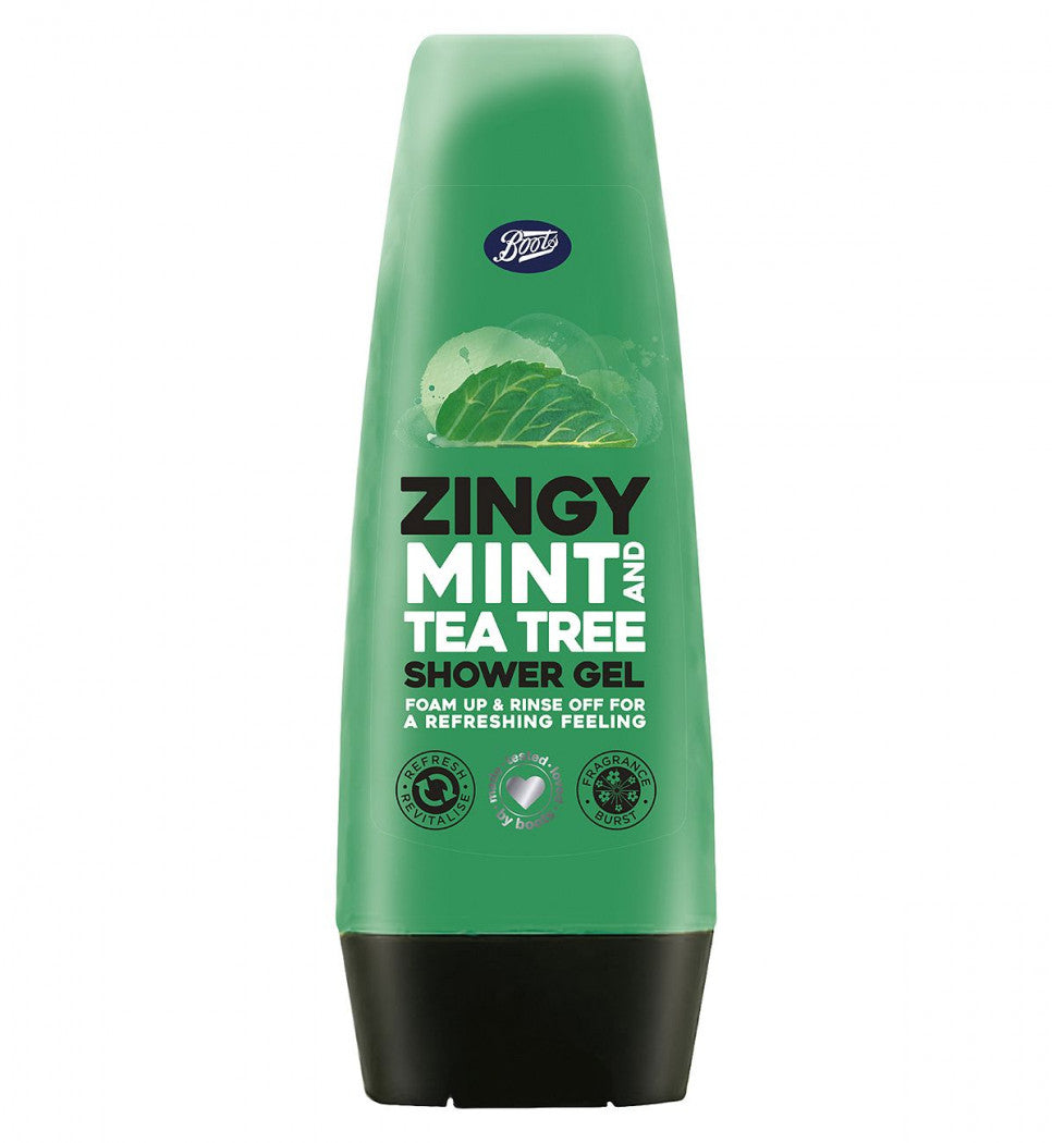 Boots Zingy Mint & Tea Tree Shower Gel 250ml